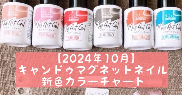 2024年10月】キャンドゥマグネットネイル☆新色カラーチャート